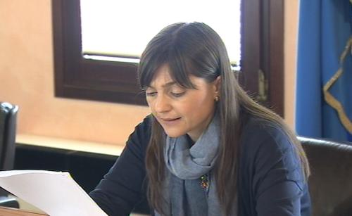 Debora Serracchiani (Presidente Regione Friuli Venezia Giulia) presiede la riunione della Giunta regionale - Pordenone 30/04/2015