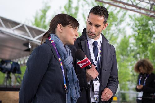 Debora Serracchiani (Presidente Regione Friuli Venezia Giulia) all'inaugurazione di EXPO - Milano 01/05/2015