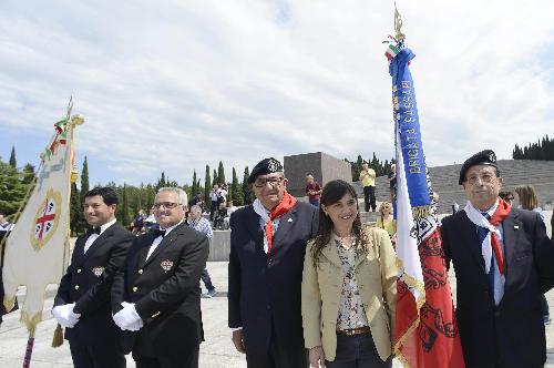 Debora Serracchiani (Presidente Regione Friuli Venezia Giulia) alla celebrazione del centenario della Brigata Sassari nella Grande Guerra - Sacrario di Redipuglia 09/05/2015