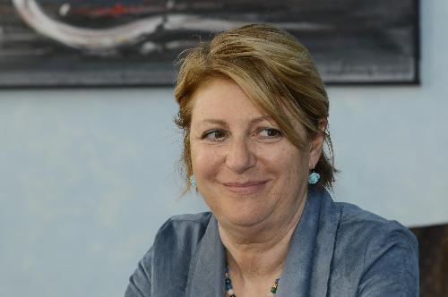 Maria Sandra Telesca (Assessore regionale Salute) nella sede del Consiglio regionale - Trieste 11/05/2015 