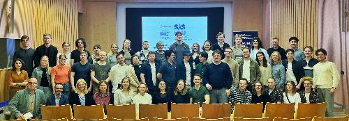 I cinquanta studenti della Norwegian University of Science and Technology di Trondheim, in Norvegia, in visita al Sis Fvg