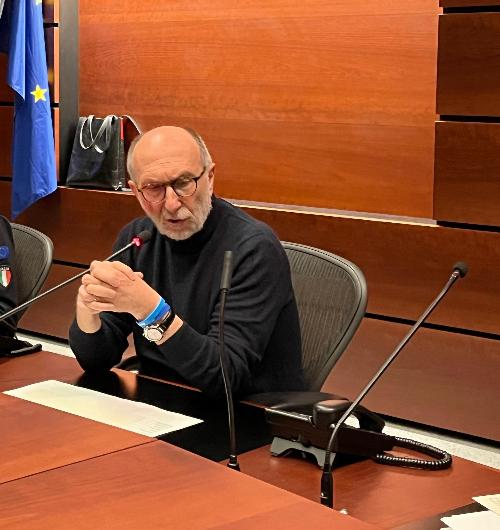 L'intervento dell'assessore regionale con delega alla Protezione civile del Friuli Venezia Giulia, Riccardo Riccardi.