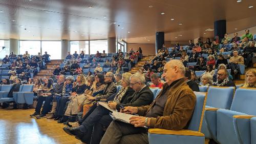 La platea intervenuta all'incontro svoltosi nell'auditorium della Regione a Udine