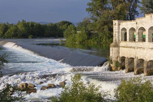 Il fiume Isonzo a Sagrado (GO)