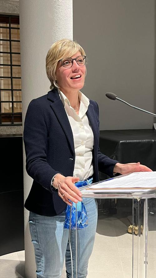 L'assessore regionale Barbara Zilli nel corso del suo intervento