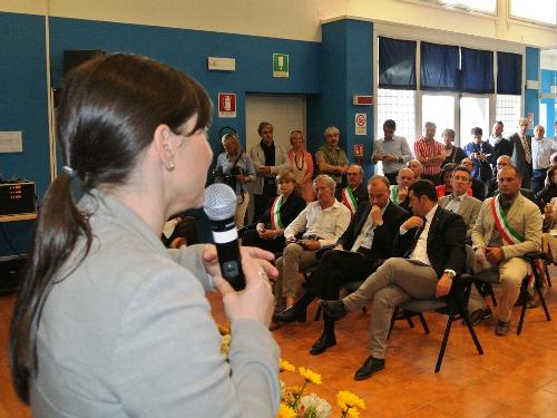 Debora Serracchiani (Presidente Regione Friuli Venezia Giulia) all'inaugurazione di "Itinerannia. Eventi tra gusto e arte" - San Giorgio di Nogaro 30/05/2015