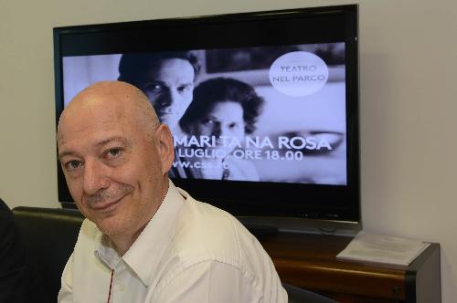 Alberto Bevilacqua (Presidente CSS Teatro stabile di Innovazione FVG) alla conferenza stampa di presentazione del calendario degli eventi "Villa Manin Estate 2015" - Udine 18/06/2015