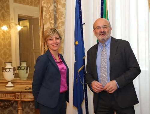 L'assessore Barbara Zilli con il prefetto Raffaele Ricciardi