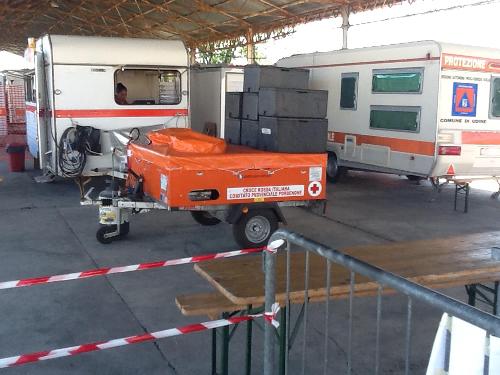 Spazi della Caserma Cavarzerani, in via Cividale, adattati ad hub di prima accoglienza per richiedenti asilo - Udine 24/06/2015
