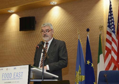 Paolo Panontin (Assessore regionale Caccia e risorse ittiche) al Food East Research and Innovation Forum 2015 - Udine 25/06/2015