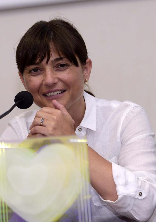 Debora Serracchiani (Presidente Regione Friuli Venezia Giulia) alla presentazione di ITS 2015, quattordicesima edizione dell'International Talent Support - Trieste 01/07/2015