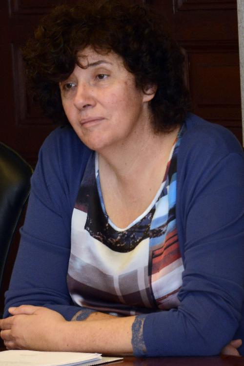 Loredana Panariti (Assessore regionale Lavoro, Formazione, Istruzione, Pari Opportunità, Politiche giovanili, Ricerca e Università) durante la riunione della Giunta del FVG - Trieste 03/07/2015