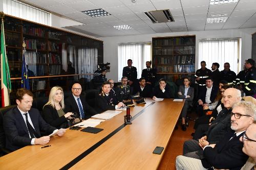 Un momento dell'incontro in Prefettura a Pordenone