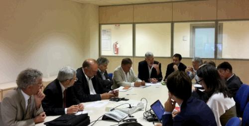 Paolo Panontin (Assessore regionale Autonomie locali) e i componenti del Comitato tecnico paritetico Regione/Telecom – Udine 15/07/2015