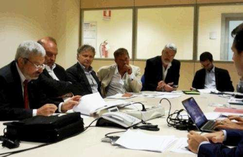 Paolo Panontin (Assessore regionale Autonomie locali) e i componenti del Comitato tecnico paritetico Regione/Telecom – Udine 15/07/2015