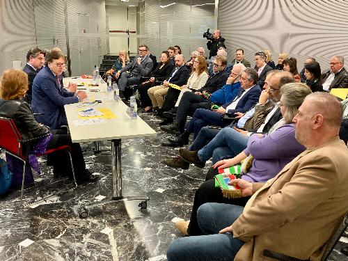 Un momento dell'incontro.