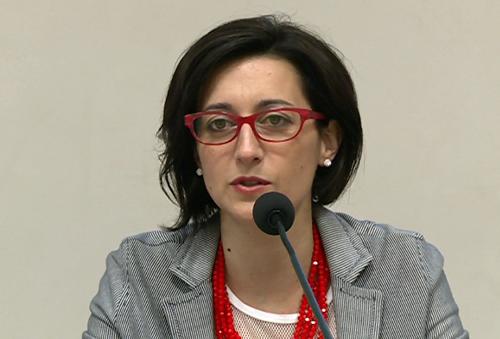 Sara Vito (Assessore regionale Ambiente ed Energia) al convegno "Dai progetti europei alle buone pratiche di gestione della risorsa idrica in Friuli Venezia Giulia" - Trieste 20/07/2015