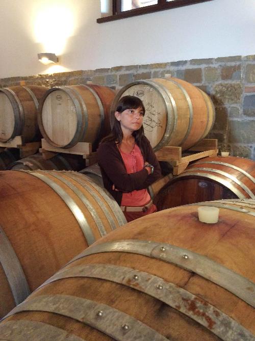 Debora Serracchiani (Presidente Regione Friuli Venezia Giulia) durante la visita all'Azienda vitivinicola Specogna - Corno di Rosazzo 28/07/2015