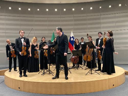 La Fvg Orchestra che si è esibita al parlamento europeo di Bruxelles