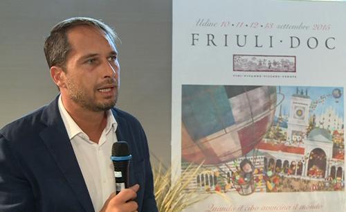 Cristiano Shaurli (Assessore regionale Risorse agricole e forestali) alla presentazione della XXI edizione di Friuli DOC (Udine, 10-13 settembre 2015) - Udine 03/09/2015