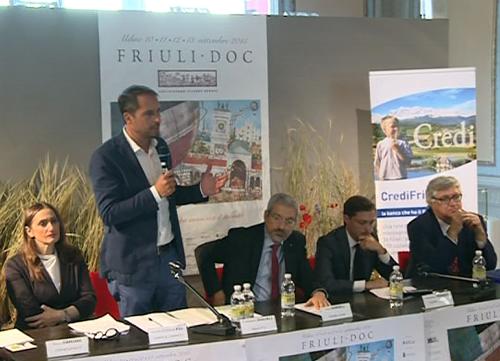Cristiano Shaurli (Assessore regionale Risorse agricole e forestali) alla presentazione della XXI edizione di Friuli DOC (Udine, 10-13 settembre 2015) - Udine 03/09/2015