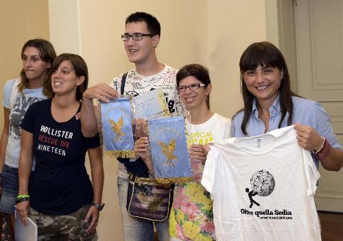 Debora Serracchiani (Presidente Regione Friuli Venezia Giulia) incontra l'Associazione di promozione sociale ONLUS "Oltre quella Sedia" (OqS) - Trieste 04/09/2015