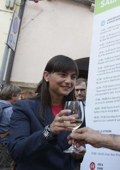 Debora Serracchiani (Presidente Regione Friuli Venezia Giulia) all'inaugurazione della XXI edizione di Friuli DOC - Udine 10/09/2015
