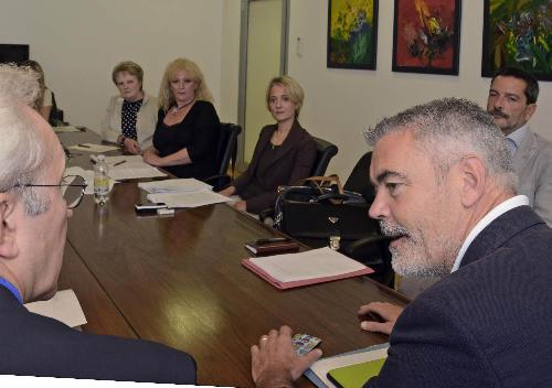 Paolo Panontin (Assessore regionale Autonomie locali e Coordinamento Riforme) incontra i commissari ad acta delle sei Unioni Territoriali Intercomunali (UTI) del FVG - Udine 16/09/2015