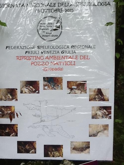 Giornata nazionale della Speleologia "Pulire il buio" - Pozzo Mattioli, Gropada (TS) 03/10/2015