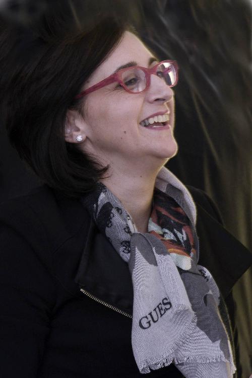 Sara Vito (Assessore regionale Ambiente ed Energia) alla conferenza stampa di presentazione dell'avvio dei lavori del terzo lotto per la realizzazione del nuovo Depuratore di Servola - Trieste 05/10/2015