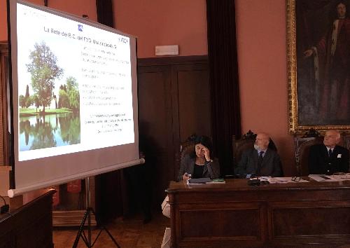 Mariagrazia Santoro (Assessore regionale Pianificazione territoriale) all'ottavo workshop tematico "I paesaggi delle Valli del Torre e del Natisone", propedeutico alla redazione del Piano Paesaggistico Regionale (PPR) - Cividale del Friuli 12/10/2015