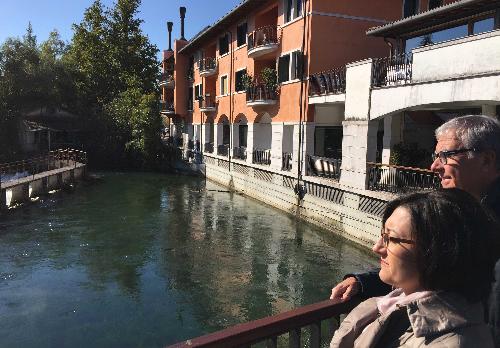 Sara Vito (Assessore regionale Ambiente ed Energia) e Roberto Ceraolo (Sindaco Sacile) sul Canale della Pietà - Sacile 22/10/2015