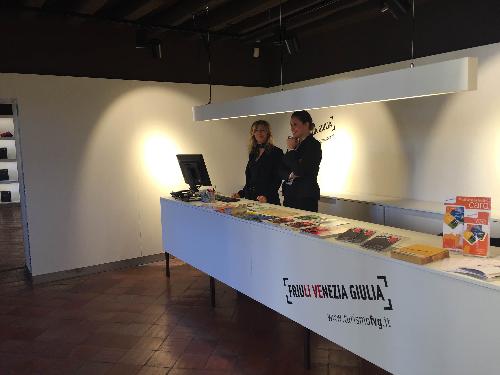Il nuovo info-point/biglietteria/book-shop inaugurato oggi a Villa Manin di Passariano - Codroipo 24/10/2015 (Foto Pro Loco FVG)