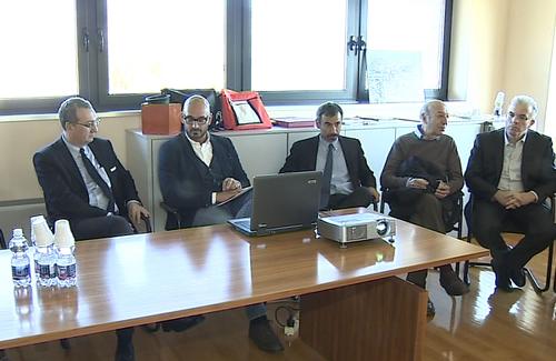 Sergio Bolzonello (Vicepresidente Regione FVG e assessore Attività produttive) durante la visita al Consorzio per il Nucleo di Industrializzazione della Provincia (NIP) di Pordenone - Maniago 26/10/2015