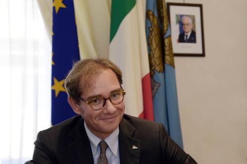 Mitja Gialuz (Presidente Società Velica Barcola Grignano) nella sede della Presidenza della Regione FVG - Trieste 26/10/2015