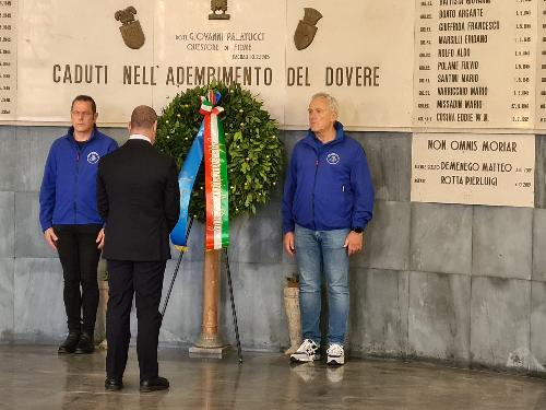 Un momento del Memorial Day promosso dal sindacato Sap alla Questura di Trieste