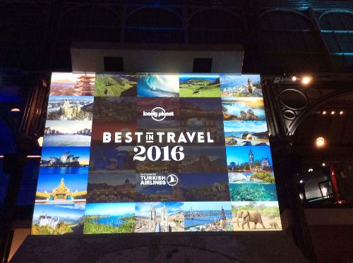 Museo dei Trasporti durante la cerimonia di premiazione delle destinazioni inserite nella guida Lonely Planet "Best in Travel 2016", a Covent Garden - Londra 01/11/2015 (Foto TurismoFVG)