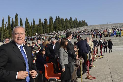 Pietro Grasso (Presidente Senato Repubblica Italiana) alla celebrazione del Giorno dell'Unità Nazionale e Giornata delle Forze Armate - Sacrario Militare di Redipuglia 04/11/2015