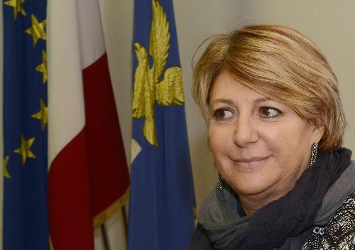 Maria Sandra Telesca (Assessore regionale Salute) alla presentazione del nuovo servizio di prenotazione on line delle prestazioni sanitarie dei servizi ambulatoriali - Udine 05/11/2015