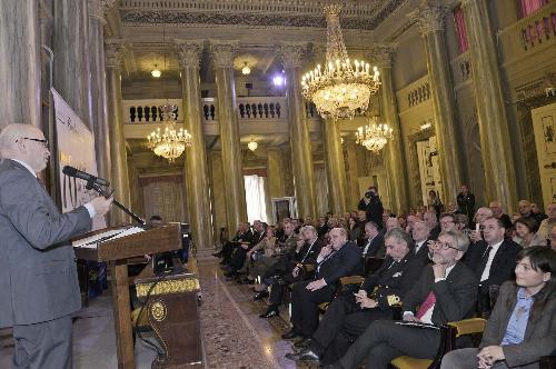 Giorgio Merletti (Presidente Confartigianato) interviene al convegno "70 anni di Artigianato a Trieste", nella Sala Maggiore della Camera di Commercio - Trieste 06/11/2015