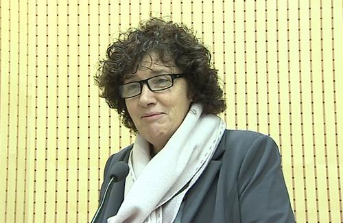 Loredana Panariti (Assessore regionale Ricerca e Università) alla quattordicesima conferenza annuale del Coordinamento regionale degli Enti di ricerca, all'AREA Science Park di Padriciano - Trieste 24/11/2015