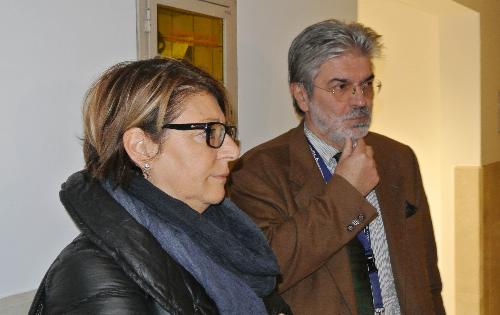 Maria Sandra Telesca (Assessore regionale Salute) e Mauro Delendi (Commissario straordinario Azienda Ospedaliero-Universitaria "Santa Maria della Misericordia" Udine e Azienda Assistenza Sanitaria n. 4 "Friuli Centrale") durante la visita al Pronto Soccorso dell'Ospedale - Udine 28/11/2015