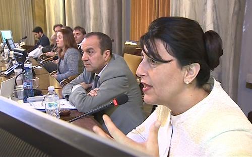 Mariagrazia Santoro (Assessore regionale Infrastrutture e Mobilità) al convegno sulle possibilità di sviluppo del settore passeggeri nel Porto di Trieste e in Adriatico, organizzato nell'ambito del Progetto EA (Europe Adriatic) Sea-Way - Trieste 03/12/2015