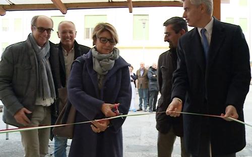 Maria Sandra Telesca (Assessore regionale Salute) e Paolo Bordon (Direttore generale Azienda Assistenza Sanitaria n. 5 "Friuli Occidentale") all'inaugurazione di una prima parte di lavori di ristrutturazione dell'Ospedale - Maniago 09/12/2015