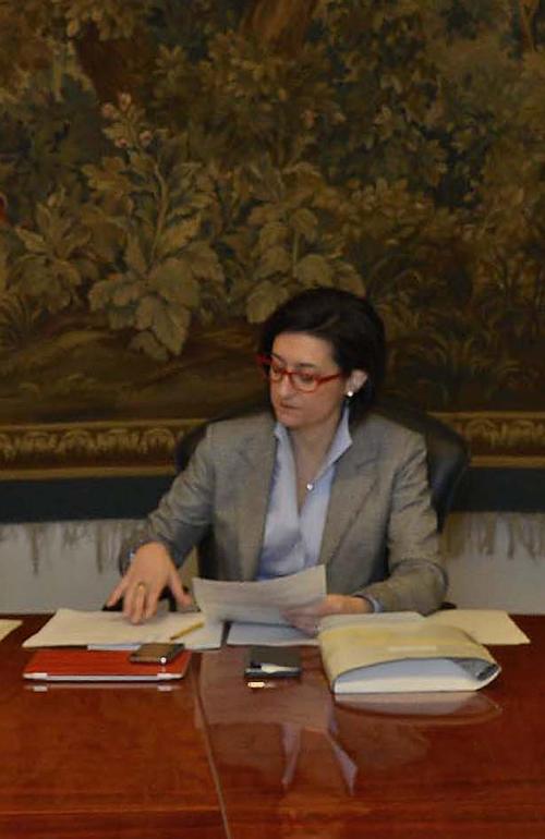Sara Vito (Assessore regionale Ambiente ed Energia) durante la riunione della Giunta del FVG - Trieste 15/01/2016