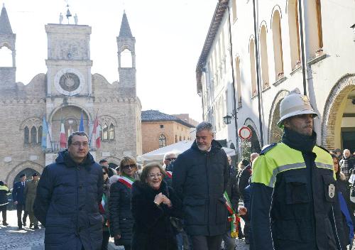 Sergio Bolzonello (Vicepresidente Regione FVG), Francesca Adelaide Garufi (Prefetto Trieste) e Paolo Panontin (Assessore regionale Autonomie locali e Coordinamento Riforme) alla VII Giornata regionale della Polizia locale - Pordenone 20/01/2016