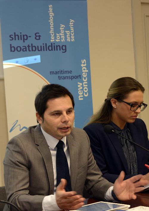 Tomislav Uroda (Presidente MarC) alla presentazione di attività e programmi del Mare Technology Cluster FVG (Mare TC FVG) e firma dell'accordo di partnership con il Cluster marittimo croato (MarC) - Trieste 29/01/2016