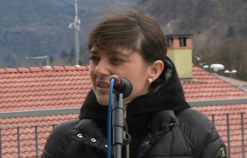 Debora Serracchiani (Presidente Regione Friuli Venezia Giulia) all'inaugurazione dei lavori di manutenzione straordinaria della Caserma dei Vigili del Fuoco - Tolmezzo 16/02/2016