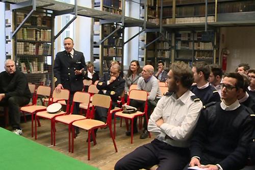 Docenti e allievi del corso dell'Istituto Tecnico Superiore (ITS) del Mare, attivo presso l'Istituto Nautico-Galvani - Trieste 19/02/2016