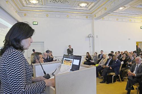 Mariagrazia Santoro (Assessore regionale Infrastrutture e Territorio) al convegno "Italian-Iranian business relations. Trieste: Port of opportunities", al Savoia Excelsior Palace - Trieste 24/02/2016